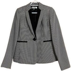 KASPER Women’s Black and White Business Office Casual Blazer Jacket Sz-2P